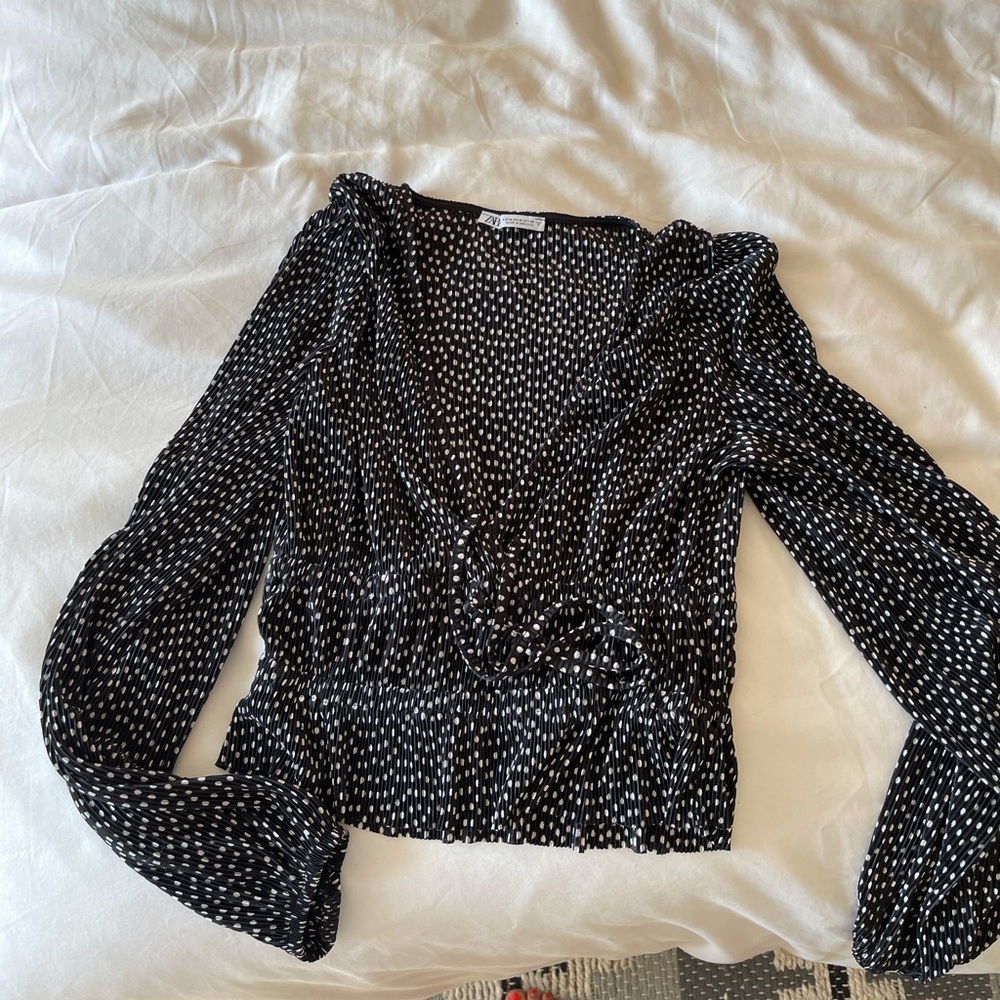Polka Dot Cropped Top